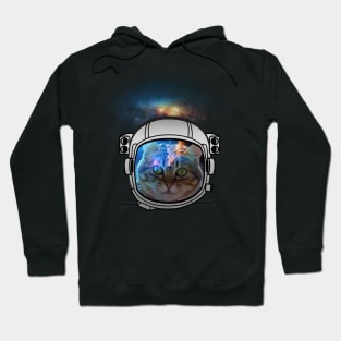 Curious Cat Space Traveler Hoodie